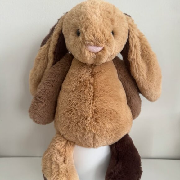 Jellycat Bashful Patchwork Brown Bunny Authentic NWT